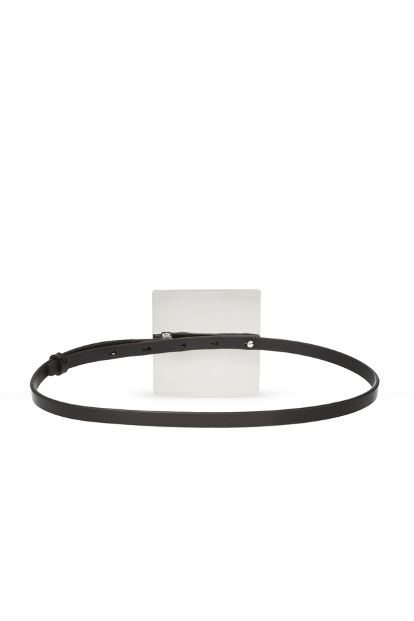 Leather belt JIL SANDER - jil sander curved hem skirt item
